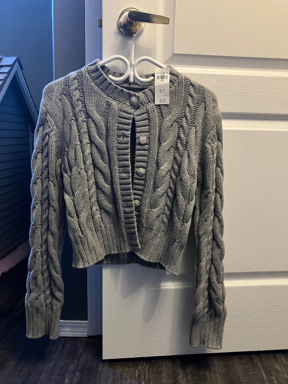 Abercrombie Gray Cardigan Sweater